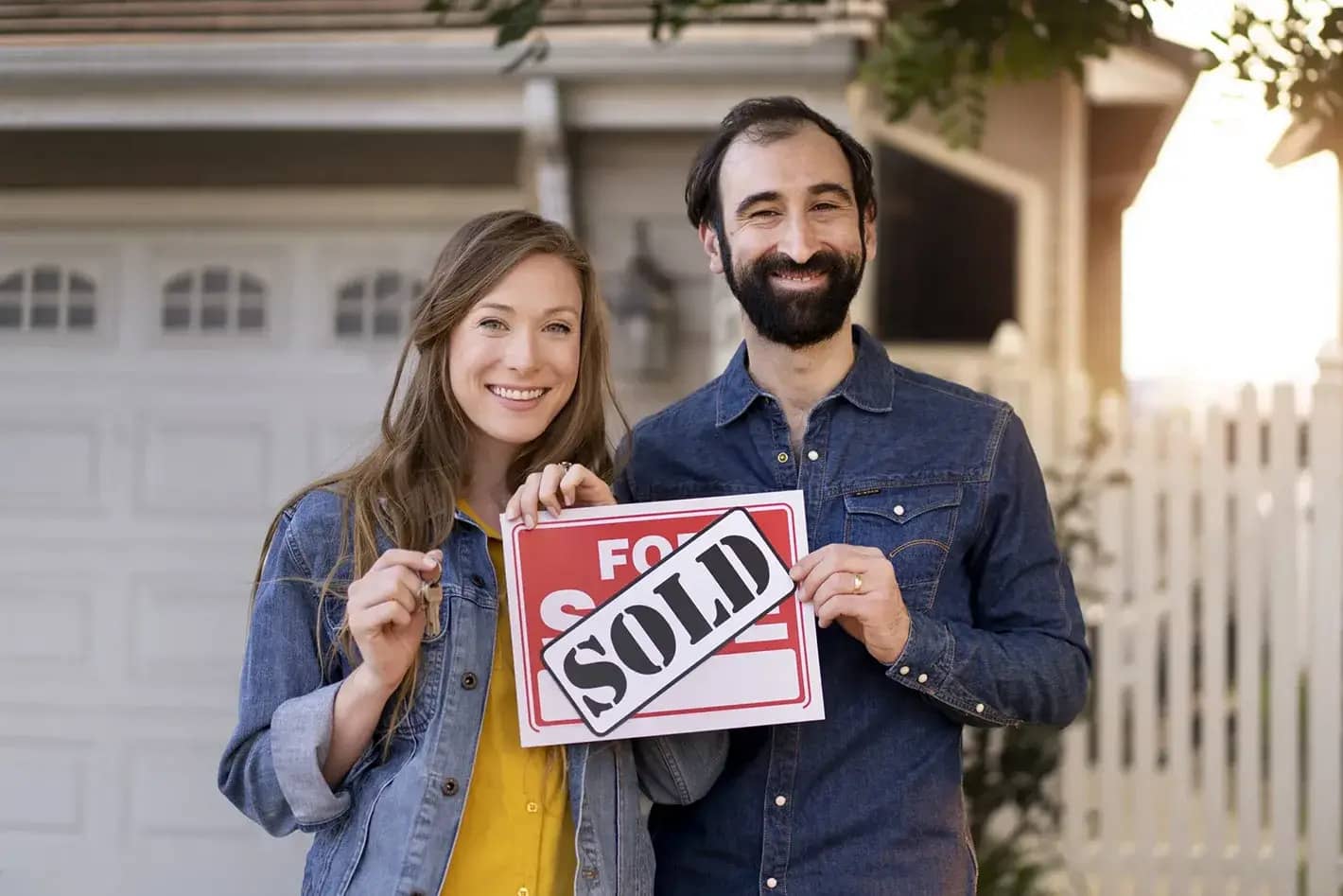 Happy homeowners who sold their house without paying agent commissions