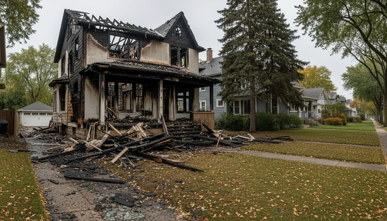 Fire-damaged property ready for cash sale in Evanston
