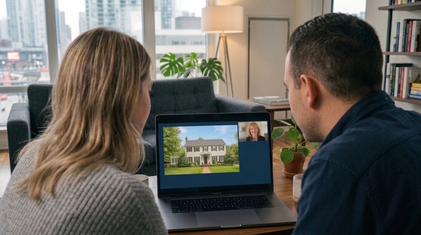 Selling a house remotely through video call